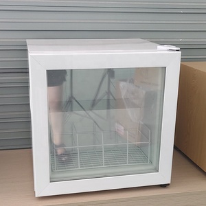 55L 화이트 미니 유리문 카운터탑 아이스크림 냉동고 - Product Image 5