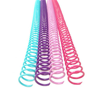 Koil plastik 48 <span class=keywords><strong>loop</strong></span> ukuran A4 Pvc koil plastik Spiral tunggal untuk jilidan kertas - Product Image 3