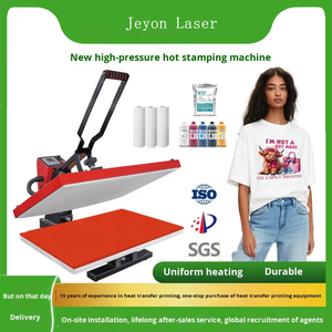 Presse à chaud pour vêtements à plat semi-automatique, nouveau modèle Jeyon, compatible <span class=keywords><strong>HP</strong></span>, transfert de chaleur haute pression, 1 an - Product Image 3
