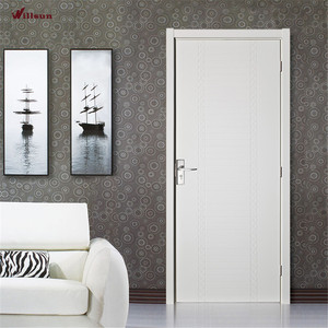Urbano moderno Stile appartamenti semplici porte luce blu dipinto a filo porte interno adatto per il tema camera da letto dell'hotel - Product Image 6