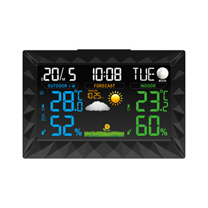 EWETIME Trạm Dự Báo Thời Tiết Không Dây Với Đồng Hồ Nhiệt Kế - Product Image 3