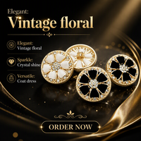 Pabrik XIANGYU Kancing Logam Kustom Berlapis Ramah Lingkungan Bebas Nikel Bebas Timbal Dapat Dicuci Berlapis Rhinestone Emas Mewah