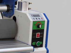 Biểu ngữ giấy Vật liệu fayon vinyl cán lạnh nóng tự động Máy cán - Product Image 3