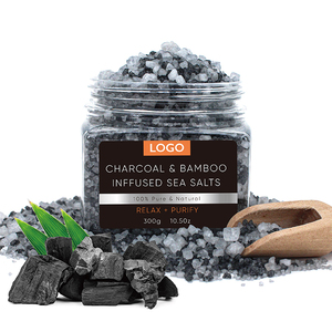 Huile <span class=keywords><strong>de</strong></span> charbon <span class=keywords><strong>de</strong></span> bois biologique OEM, sel <span class=keywords><strong>de</strong></span> <span class=keywords><strong>bain</strong></span> à tremper, epssom avec fleurs, <span class=keywords><strong>bain</strong></span> dans un emballage en pot - Product Image 4