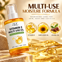 Huile multi-usages à la vitamine E, marque privée, soin nourrissant pour le corps, la peau et les cheveux, pour une finition douce et lisse, 237 ml