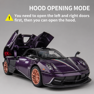 รถสปอร์ต Pagani China Dragon รุ่น 1 32 อัลลอยด์ ของเล่นโลหะสุดเท่ พร้อมเสียงและไฟ สำหรับเด็ก ของสะสม ของตกแต่ง สีสันสวยงาม - Product Image 6