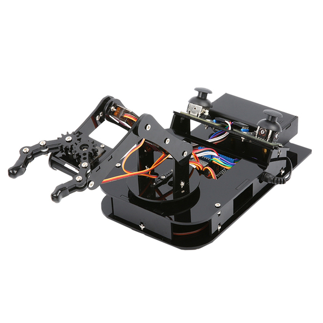ACEBOTT Factory Customized Stem Education DIY Starter Coding With Tutorial ESP32 WIFI APP Programmable Robot Arm Kit for Arduino