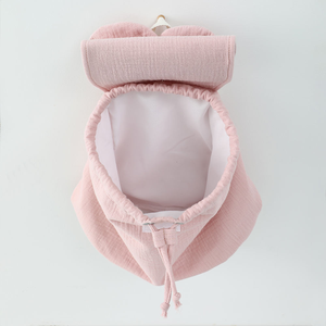 丈夫で軽量な卸売バックパック、キュートなウサギ耳付き巾着式コットン製スクールバッグ、カスタム可能 - Product Image 1