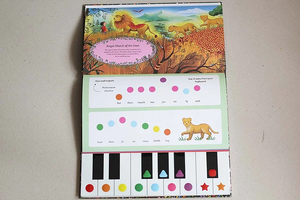 Usine appuyez sur la <span class=keywords><strong>note</strong></span> pour entendre Vivaldi clavier <span class=keywords><strong>musique</strong></span> audio piano sound board jouets livres - Product Image 3