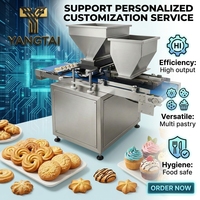 Machine à fabriquer des cupcakes et des biscuits, 300 kg/h, électrique, double buse interchangeable, équipement de boulangerie industriel, ligne de production