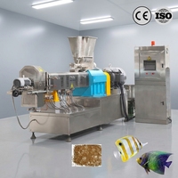 Machine extrudeuse industrielle à double vis pour granulés d'aliments pour poissons, ligne de production de haute qualité pour aliments flottants pour crevettes