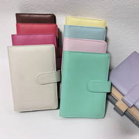 Nouvelles Tendances – Couverture de carnet/agenda A6 en cuir PU texturé 20 couleurs, 6 anneaux, pour organiseur de budget et classeur d'économies