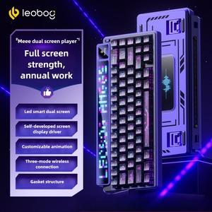 Leobog amg65 cơ khí chơi game Bàn phím không dây tri-chế độ với Thông Minh Màn hình kép Gasket cấu trúc hot-trao đổi bàn phím tùy chỉnh - Product Image 2