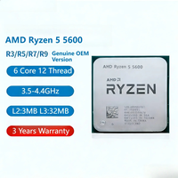 Prosesor Desktop AMD Ryzen 5000 Series R5 5500 5600 5600X R7 5700X Socket AM4 Tray CPU Baru Dalam Kemasan Tersedia