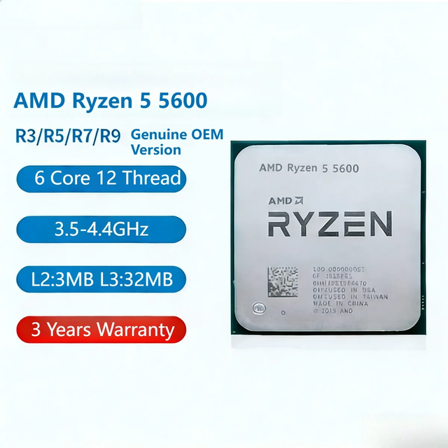 AMD Ryzen 5000 Series R5 5500 5600 5600X R7 5700X Desktop Processor Socket AM4 Tray CPU Brand New Boxed in Stock