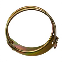 Collier de serrage double fil de 7 pouces en acier au carbone galvanisé robuste pour tuyau d'incendie OEM