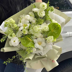 กระดาษห่อดอกไม้เคลือบกันน้ำขนาด57ซม. * 10y แบบหนาจากโรงงาน - Product Image 4