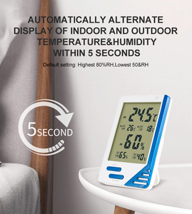 Thiết kế mới điện tử hộ gia đình nhiệt kế trong nhà bé phòng Nhiệt độ <span class=keywords><strong>Meter</strong></span> độ ẩm <span class=keywords><strong>Meter</strong></span> - Product Image 5