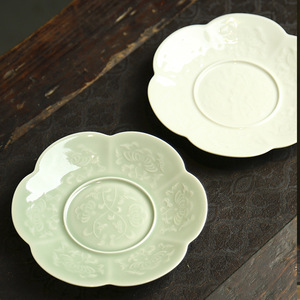 Plato de Cerámica Beixitang con Seis Pétalos para Frutas, Bandeja de Té de Estilo Chino Tradicional, Juego de Té Kung Fu, Soporte para Tetera - Product Image 2