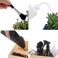 Ensemble de 13 outils de jardinage en plastique durable pour plantes succulentes, kit d'outils de transplantation manuel, accessoires d'entretien des plantes, bonsaï miniature