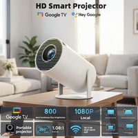Mini-projecteur compact sans fil exclusif transfrontalier Modèle F100 720P HD compatible Wi-Fi, idéal pour le home cinéma portable et les dortoirs