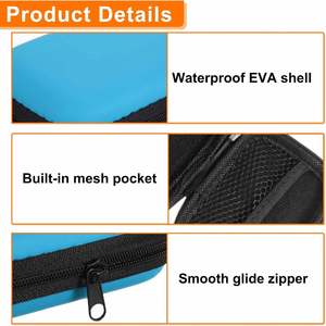 Promotional EVA Earphone Bag Digital Accessories Storage <b>Box</b> Shockproof Custom EVA Hard case Data Cable Storage <b>Box</b> with logo - Product Image 5