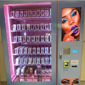 Custom vending machine beauty LED light nail art vending machine wall small lash automatic hair eyelash vending machines