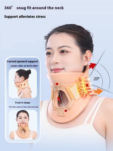 Fijador de cuello para adultos, soporte polimérico Clase I, dispositivo de Cuidado del Hogar para corte de aire, soporte <span class=keywords><strong>cervical</strong></span> postoperatorio de tortícolis - Product Image 2