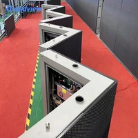Tablero de señal de mensaje móvil para exteriores, tablero de mensajes LED programable con texto