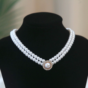Conjunto de <span class=keywords><strong>Collar</strong></span>, Pendientes y Anillo de Perlas para <span class=keywords><strong>Novia</strong></span> de Diseño Sencillo, Adecuado para Varias Ocasiones y Versátil como Accesorio de Boda - Product Image 3