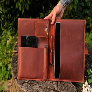 Premium Quality Genuine Leather <b>Laptop</b> Sleeve Protective <b>Cover</b> <b>for</b> Office Use Standard Bag <b>for</b> Device - Product Image 1