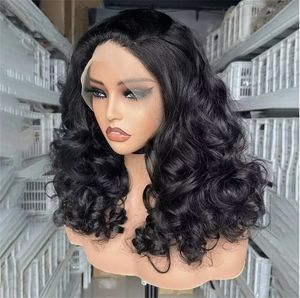 13*4 ren đầy đủ phía trước Tóc Giả bouncy <span class=keywords><strong>Curl</strong></span> đôi rút ra mặc glueless HD ren phía trước Tóc Giả Brazil nguyên liệu tự nhiên tóc giả tóc con người - Product Image 1