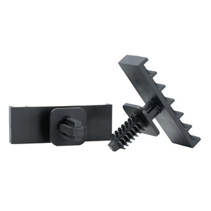 Clip en nylon noir en forme d'arbre, coussinet tampon réglable pour interstices intérieurs automobiles, hauteur 28,8 mm, conforme RoHS - Product Image 1