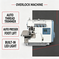 Machine à surjeter industrielle, surjeteuse informatisée avec fonctions automatiques pour la production en usine de vêtements et de tricots commerciaux