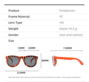 プラスチック製の子供用サングラス、漫画風の装飾的な形のメガネ、動物園の動物のサングラス、子供用 - Product Image 4