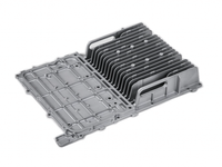 Boîtier de dissipateur thermique en aluminium, personnalisé en usine, traitement de Service de fraisage, moulage de haute précision, 50 pièces