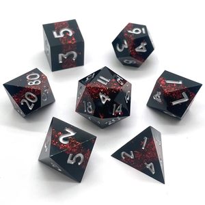 Juego de Dados Poliédricos de Resina, 35 Piezas, Tallados para DND RPG, D4-D20, Duraderos, Ecológicos, Retro, para Juegos de Mesa - Product Image 5
