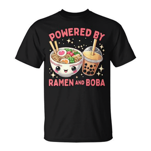 Camiseta con diseño de comida adorable de Ramen y Boba para los amantes del Ramen y del Bubble Tea - Product Image 2