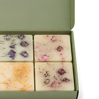 Coffret cadeau de savon artisanal à la rose, 6 barres, OEM ODM, étiquette privée, coffret de savon personnalisé