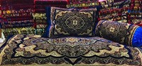 Un incroyable ensemble de coussin et de housse d'oreiller de Style Toshak | Toshak, siège arabe, plancher, siège Oriental