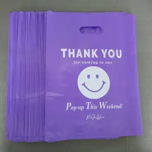 Selo de calor eco cortado você própria impressão personalizada sacos de plástico com próprio logotipo