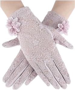 Gants d'été en dentelle pour femmes FIT CHAMP FC-G-0285, antidérapants, protection solaire, compatibles écran tactile, séchage rapide, viscose/polyester, pour soirée - Product Image 1