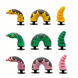 Vente en gros 2024 Breloques pour chaussures en forme de crotte 1000 pièces Grenouille de dessin animé en PVC Décorations personnalisées Cadeaux fantaisie Accessoires et pièces - Product Image 5