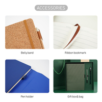 Business Office Kundenspezifisches A5 Notizbuch-Geschenkset aus weichem Leder mit individuellem Logo und Stift, Prägedruck, 100 Seiten