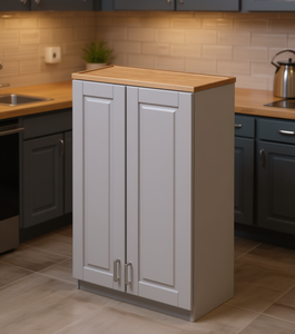 Mobile da Cucina Sunique Sydney Bianco Stile Shaker con Pannello in MDF, Design Moderno, Unità di Stoccaggio a 2 Ante - Product Image 2