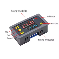 Relé de Retardo de Tiempo Digital T3230, Interruptor de Control de Temporizador Cíclico LED, Interruptor de Retardo de Tiempo Ajustable, D-C 12V 24V AC 110V-220V