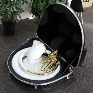 Suosaphone OEM Focustyle de niveau professionnel, corps en laiton, valves en cupronickel nickelé, cloche en plastique synthétique, suosaphone à <span class=keywords><strong>vendre</strong></span> - Product Image 2