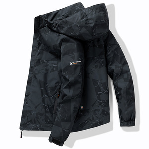 Cappotto con cappuccio da uomo per il tempo libero vestiti di ricarica all'aperto cappello rimovibile Camo sport giacca <span class=keywords><strong>Casual</strong></span> <span class=keywords><strong>abbigliamento</strong></span> da uomo - Product Image 3