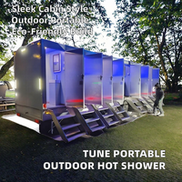 Cabine de douche mobile extérieure moderne TUNE avec panneaux sandwich, douches mobiles pour caravane
