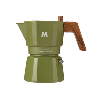 Control de temperatura válvula <span class=keywords><strong>doble</strong></span> Moka Pot nueva válvula <span class=keywords><strong>doble</strong></span> tres tazas porción 120ml Espresso Pot aluminio Moka Pot - Product Image 4